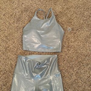 Shiny old navy workout set